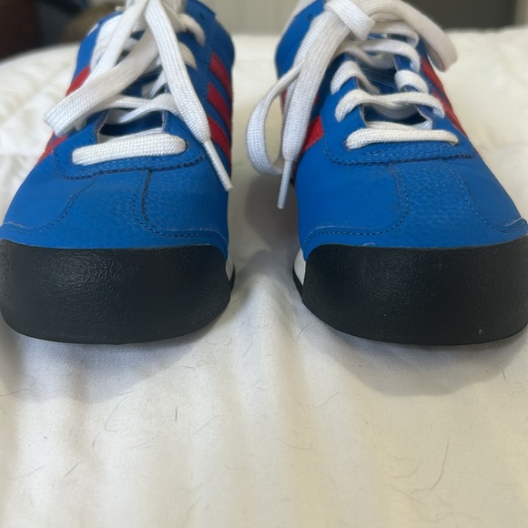 Adidas Original Samoa Retro Sneakers Blue Red Leather Size 6.5 Classic Sneakers - Picture 7 of 7